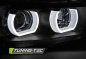 Mobile Preview: 3D LED Angel Eyes Scheinwerfer für BMW 3er E90/E91 05-08 schwarz